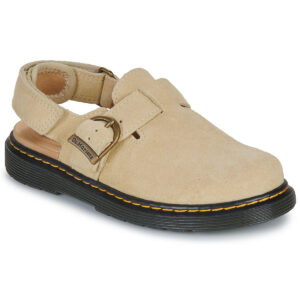 Dr. Martens Jorgie J Light Tan Bronx Suede Beige - Zoccoli Bambino