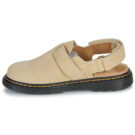 Dr. Martens Jorgie J Light Tan Bronx Suede Beige Sabots Enfant - 4