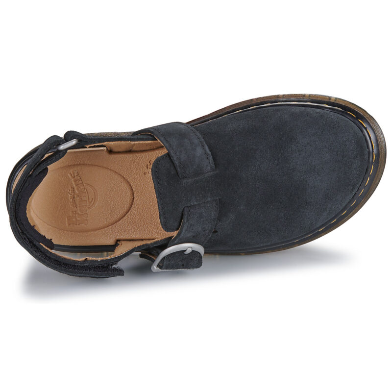 Dr Martens Sabots Jorgie J Mule Black Bronx en daim noir – Sabots pour enfants - 6