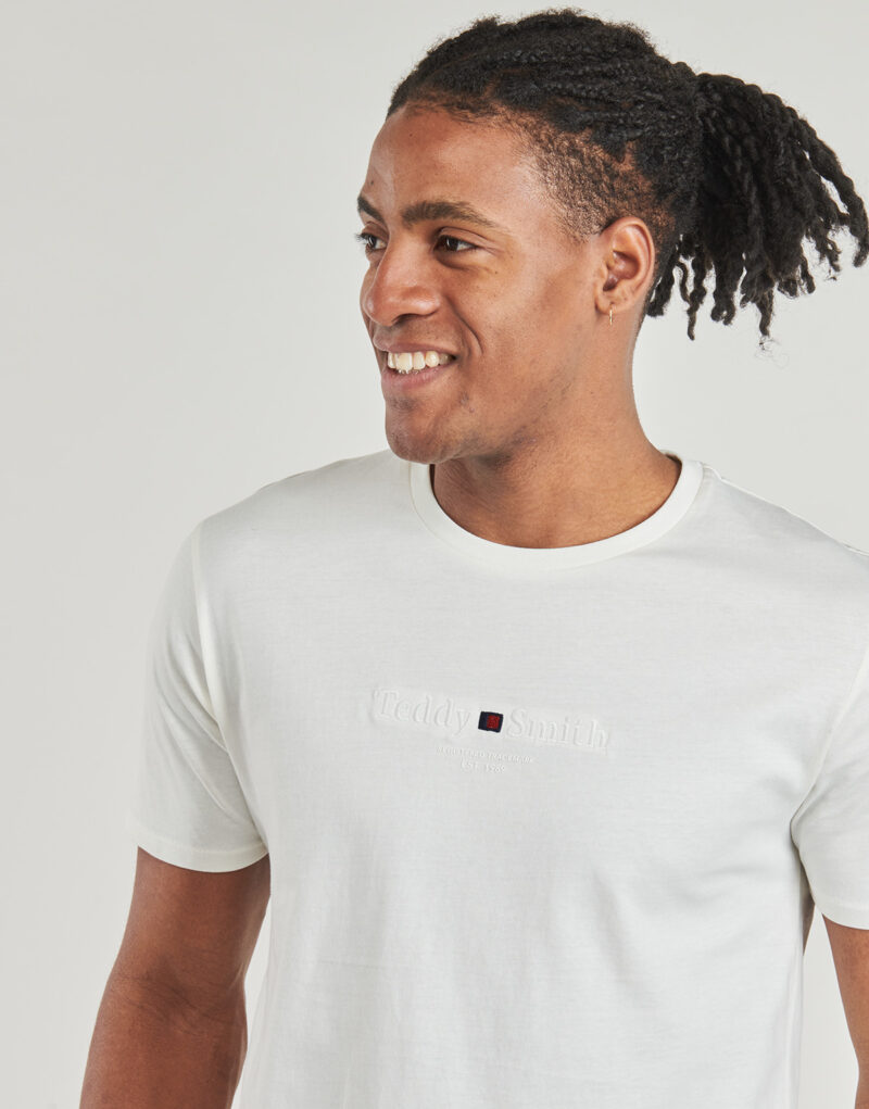 T-Shirt Teddy Smith T-JIM MC Wei&szlig; T-Shirt kurz&auml;rmelig Herren - 5