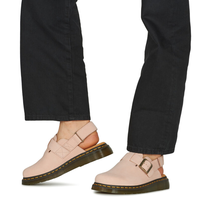 Dr. Martens Jorge II Mule Powder Pink Milled Nubuck Rosa Zoccoli Donna - 8
