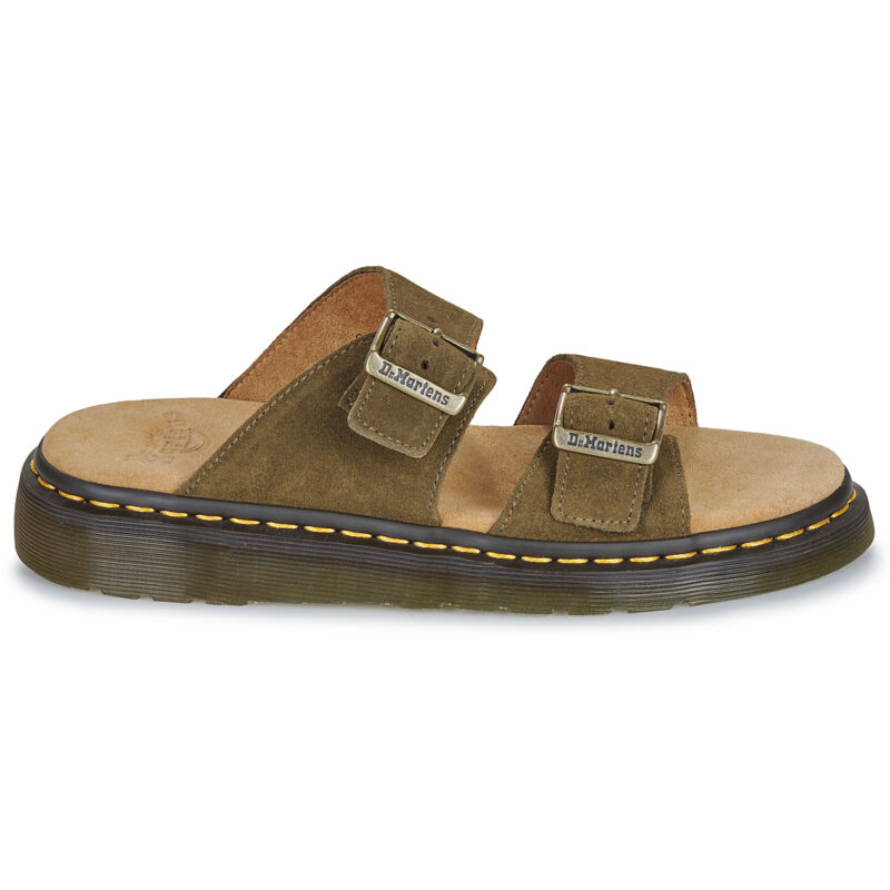 Dr. Martens Josef DMs Olive Bronx Suede Kaki Ciabatta Uomo - 2