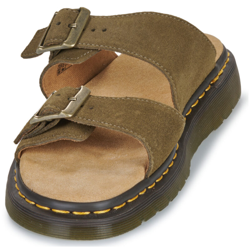 Dr. Martens Josef DMs Olive Bronx Suede Kaki Ciabatta Uomo - 3