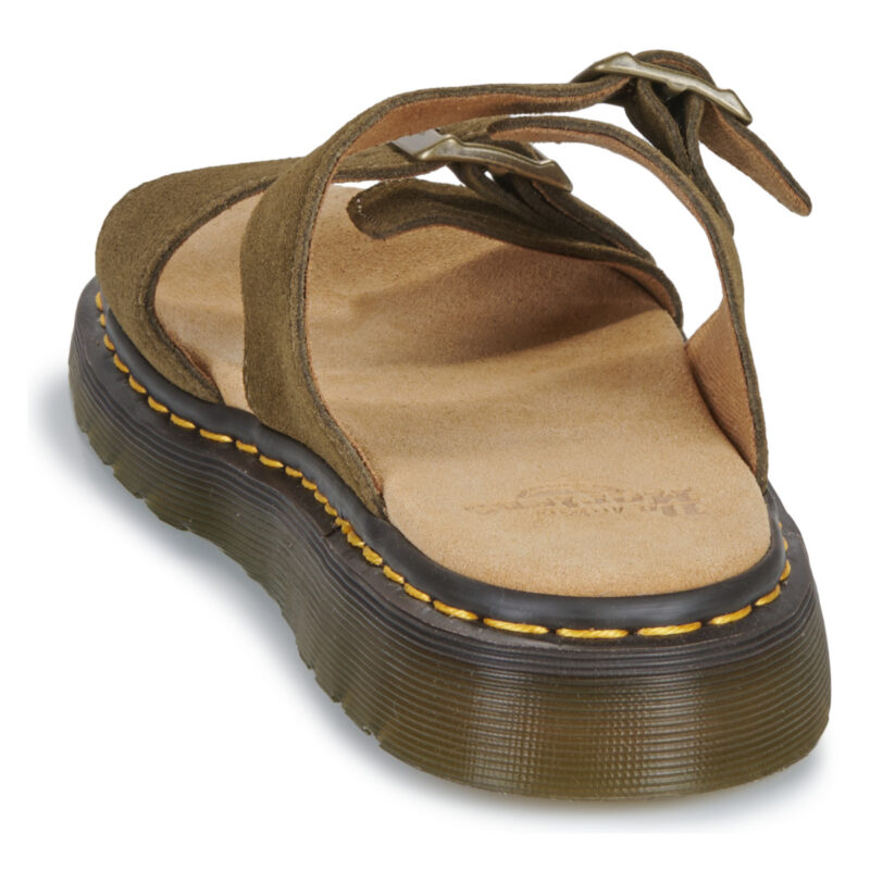 Dr. Martens Josef DMs Olive Bronx Suede Kaki Ciabatta Uomo - 5