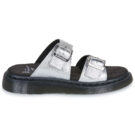Dr. Martens Josef Slide Silver Metallic Tumble Argento Ciabatta Donna - 2