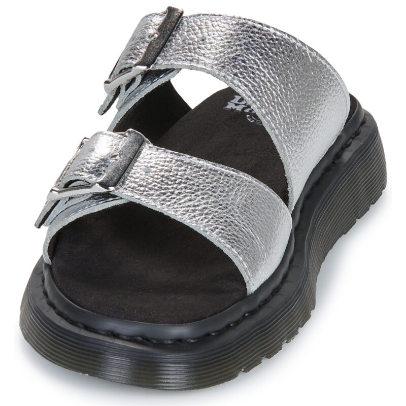 Dr. Martens Josef Slide Silver Metallic Tumble Argento Ciabatta Donna - 3