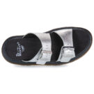 Dr. Martens Josef Slide Silver Metallic Tumble Argento Ciabatta Donna - 6