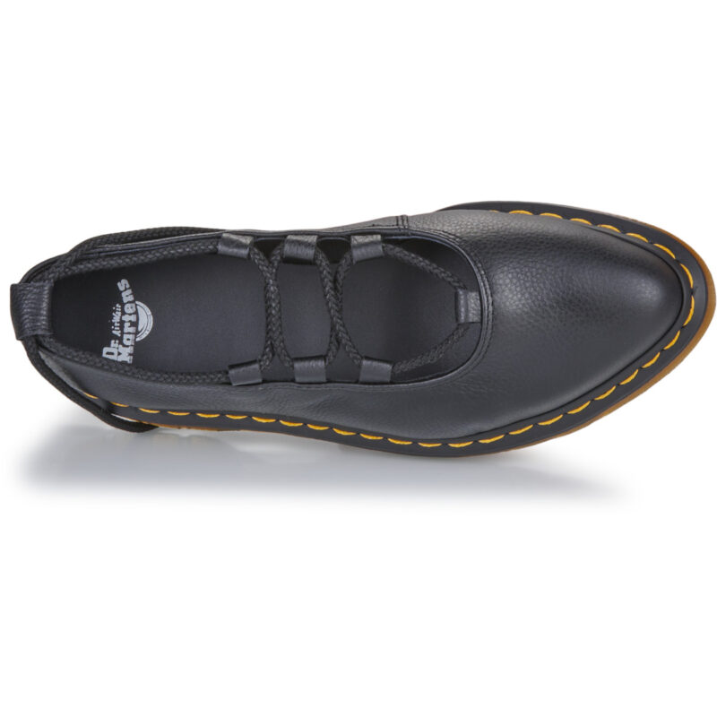 Dr. Martens Elphie II Lace Up Black Virginia Nero Ballerine Donna - 6