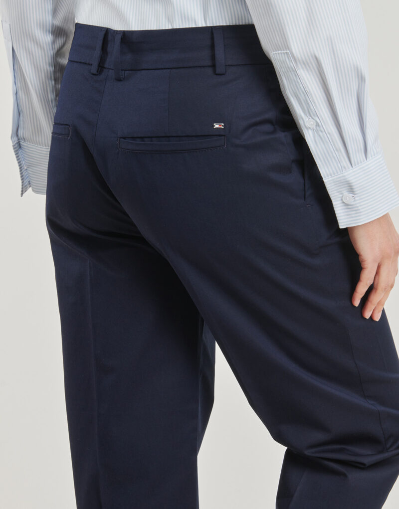Pantalone Chino Tommy Hilfiger SLIM STRAIGHT CO CHINO Marine Pantaloni Chino Donna - 5
