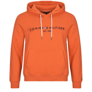Felpe con cappuccio  Tommy Hilfiger  TOMMY LOGO HOODY  Arancio -  Felpe con cappuccio Abbigliamento Uomo
