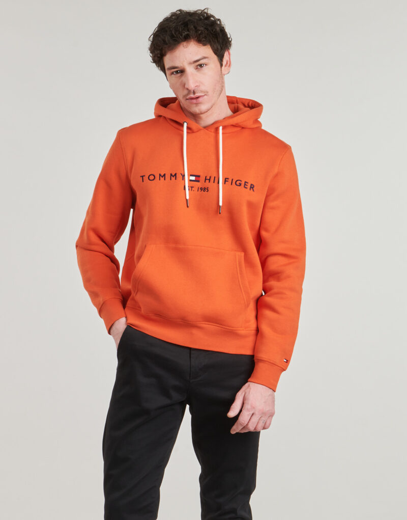 Felpe con cappuccio Tommy Hilfiger TOMMY LOGO HOODY Arancio Felpe con cappuccio Uomo - 2