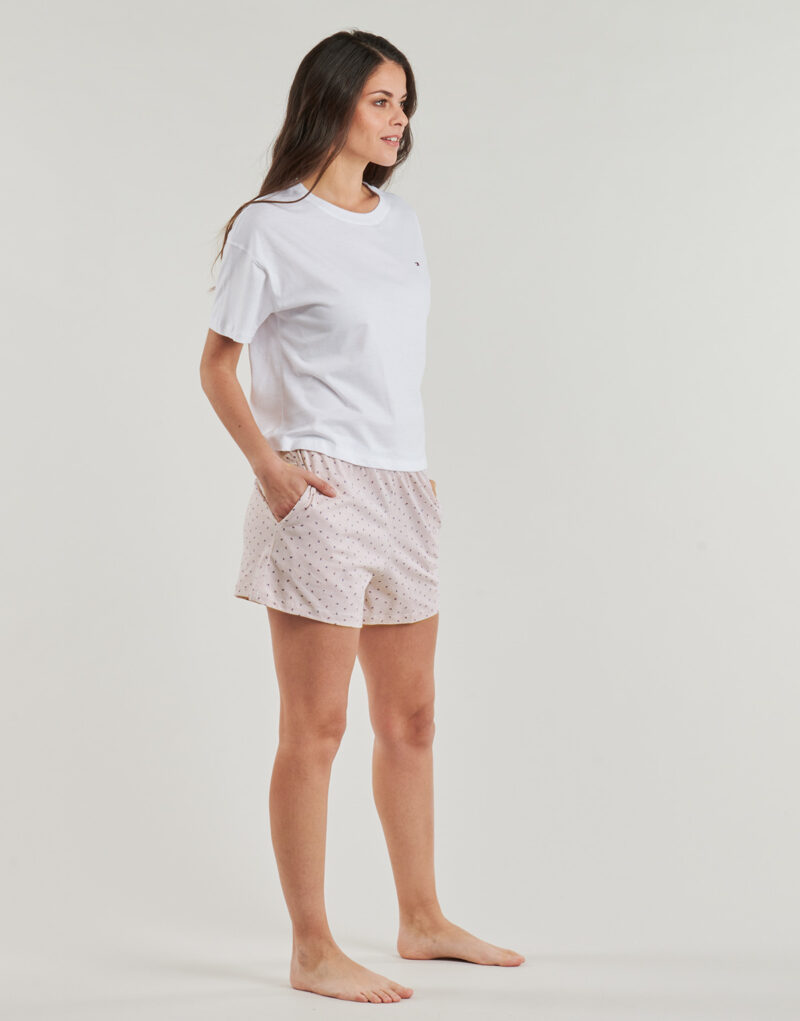Completi pigiami Tommy Hilfiger SS PRT PJ SHORT SET (EXT. SIZE) Rosa Completi pigiami Donna - 3