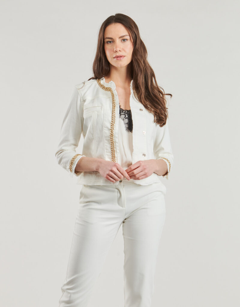 Giacca in jeans Liu Jo UXX039 Bianco Giacche in jeans Donna - 2