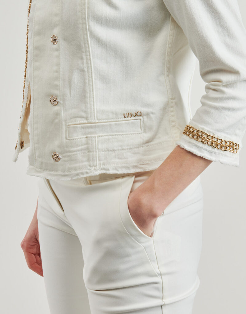 Giacca in jeans Liu Jo UXX039 Bianco Giacche in jeans Donna - 5