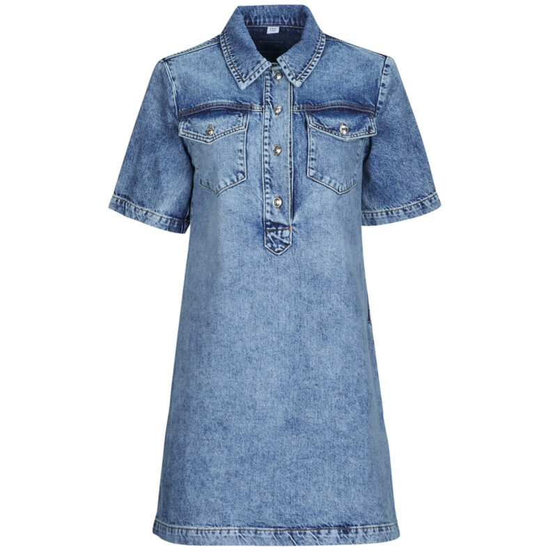 Kurzes Kleid Liu Jo UA5191 Blaue kurze Kleider Damen - 1