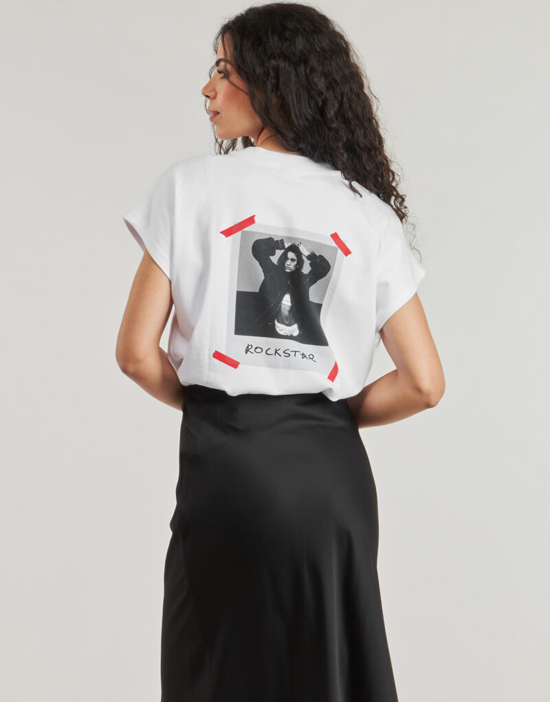 T-shirt Noisy May NMKIM Bianco T-shirt maniche corte Donna - 2