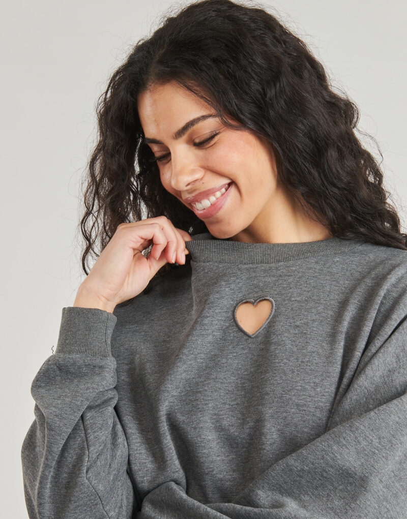 Felpe Noisy May NMADORE Grigio Felpe Donna - 5