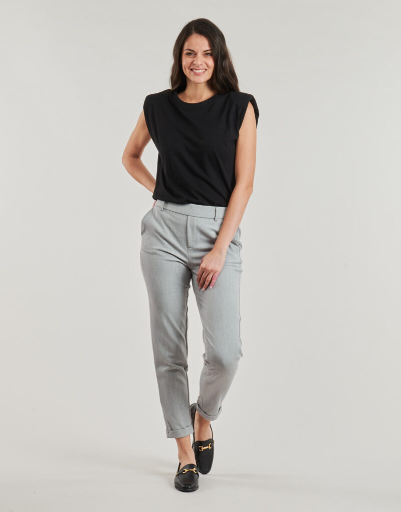 Pantaolini dritti Vero Moda VMMAYA Grigio Pantaolini dritti Donna - 2