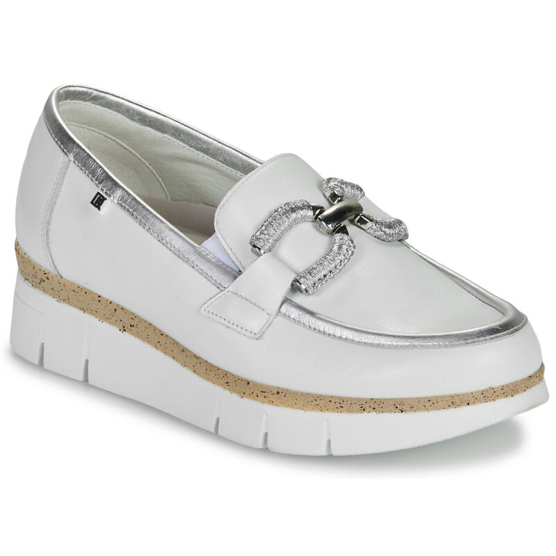 Dorking INDIA White Women's Moccasins - 1