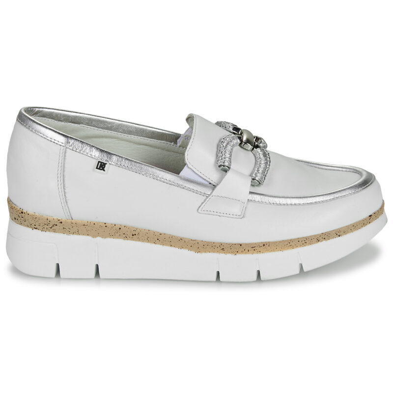 Dorking INDIA White Women's Moccasins - 2