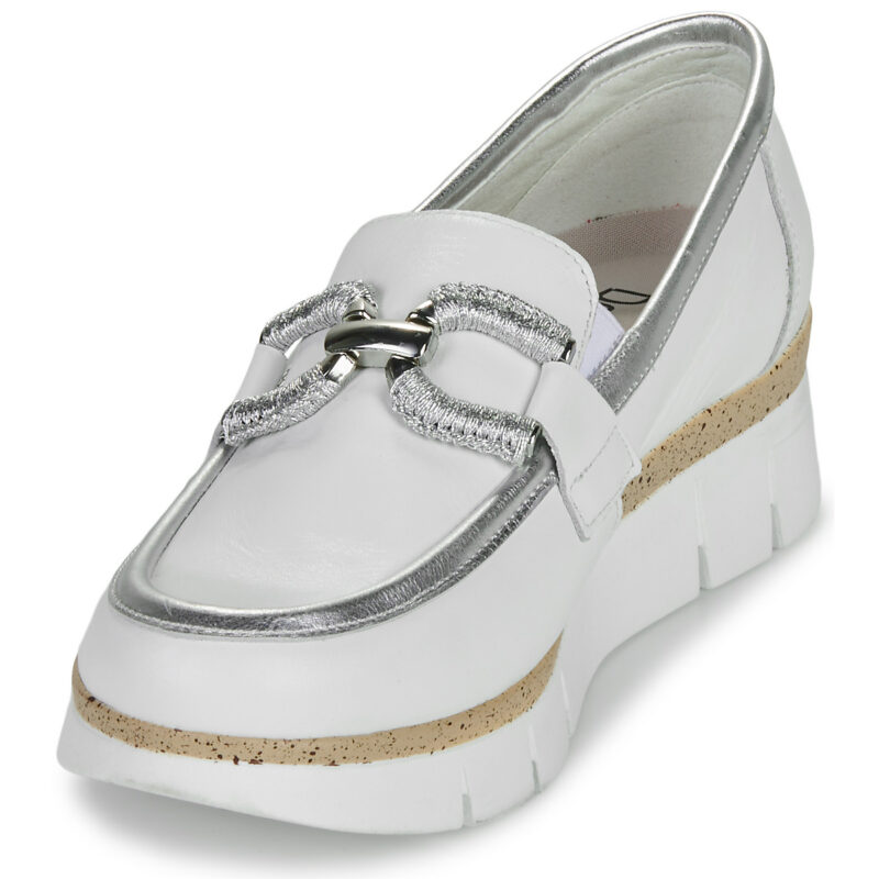 Dorking INDIA White Women's Moccasins - 3