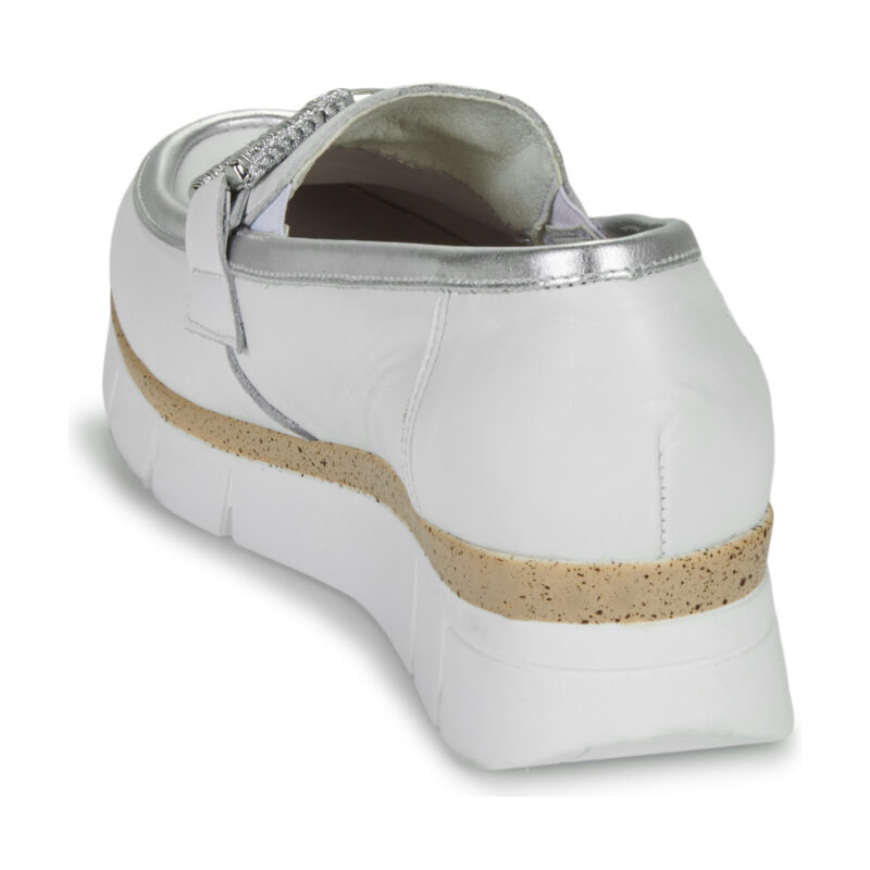 Dorking INDIA White Women's Moccasins - 5