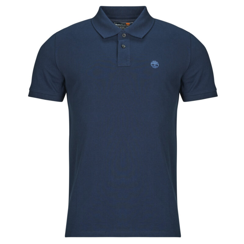 Timberland Millers River Piqu&eacute; Kurzarm-Polohemd &ndash; Marineblau &ndash; Herren-Polohemd &ndash; Gr&ouml;&szlig;e 1