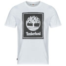 Timberland STACK LOGO Kurzarm-T-Shirt, Wei&szlig;, Herren, Gr&ouml;&szlig;e 1