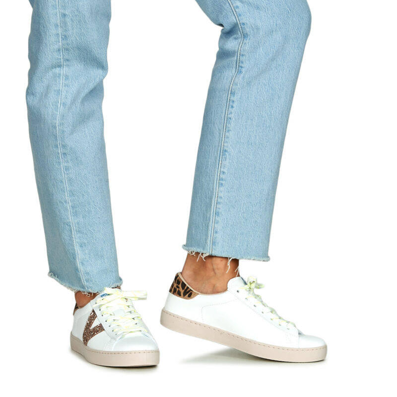 Victoria BERLIN EFECTO PIEL ANIMAL PRINT Bianco Sneakers basse Donna - 8