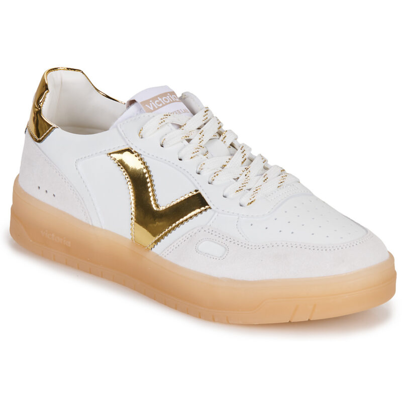 Victoria  SEUL EFECTO PIEL   SERRAJE LOGO METAL  Bianco -  Sneakers basse Donna - 1