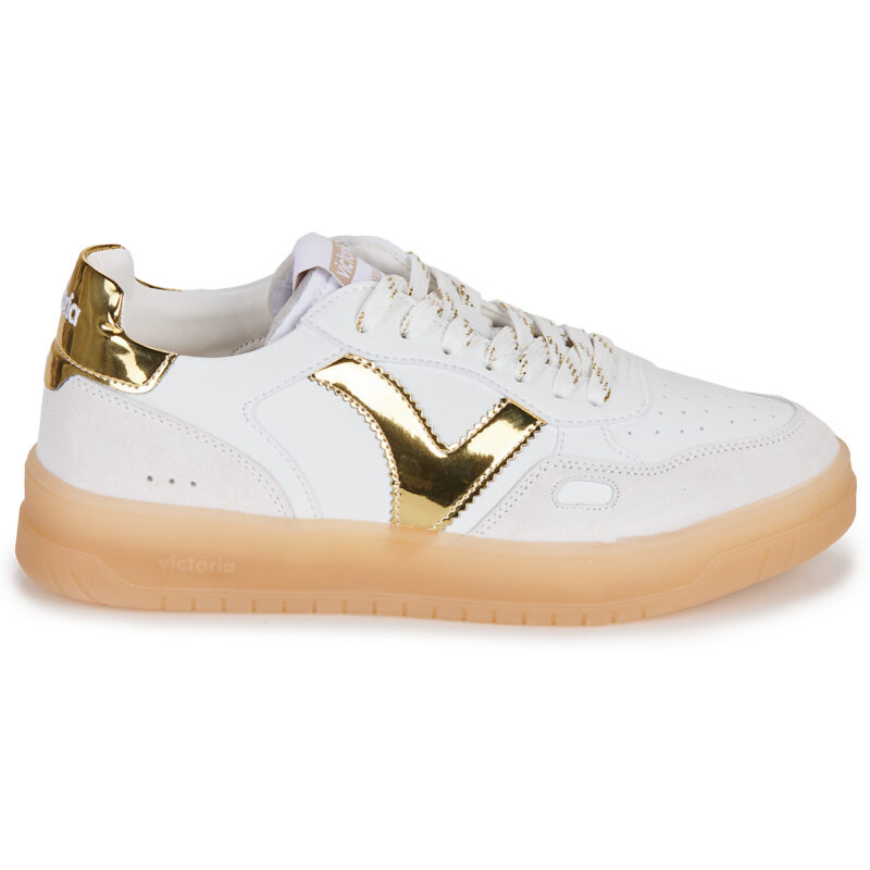 Victoria  SEUL EFECTO PIEL   SERRAJE LOGO METAL  Bianco -  Sneakers basse Donna - 2