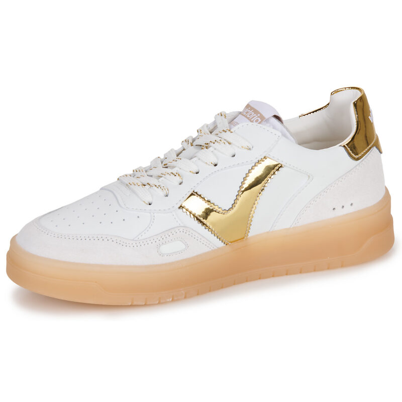 Victoria  SEUL EFECTO PIEL   SERRAJE LOGO METAL  Bianco -  Sneakers basse Donna - 4