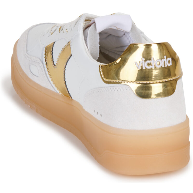 Victoria  SEUL EFECTO PIEL   SERRAJE LOGO METAL  Bianco -  Sneakers basse Donna - 5