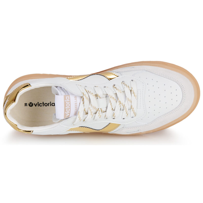 Victoria  SEUL EFECTO PIEL   SERRAJE LOGO METAL  Bianco -  Sneakers basse Donna - 6
