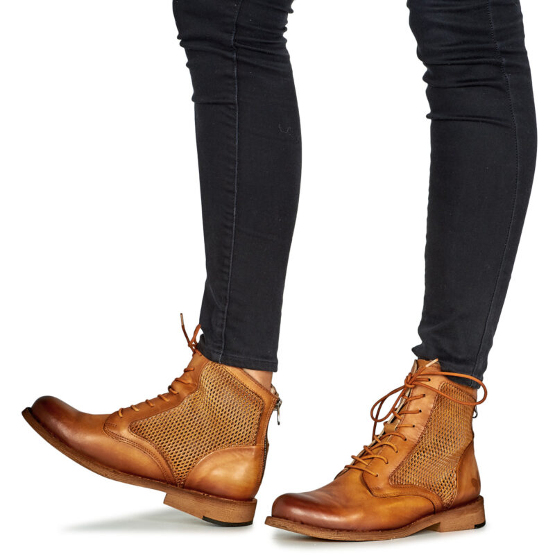 Felmini E076-COWER-DIAMANTE-AMBAR Braune Damen-Ankle-Boots - Gr&ouml;&szlig;e 8