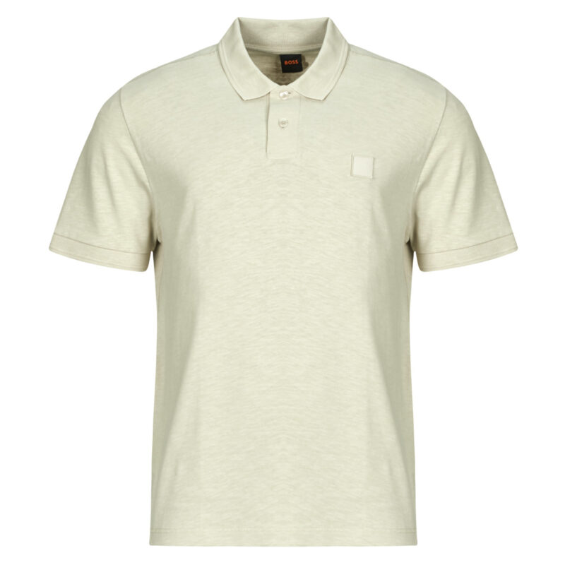 Polo BOSS Pe linenlogo Beige Polo Uomo - 1