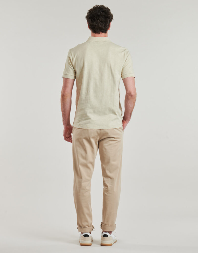 Polo BOSS Pe linenlogo Beige Polo Uomo - 4