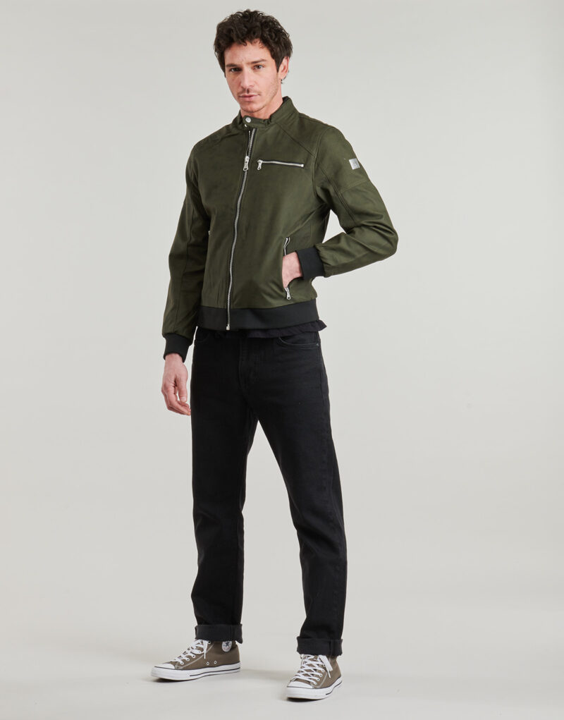 Veste de cuirelle Kaporal Vestes kaki LIRAK en pelle Homme - 3