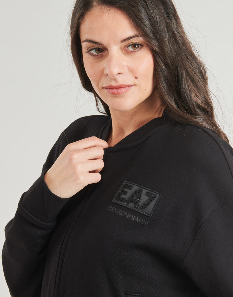 Giubbotto  Emporio Armani EA7  TRAIN LOGO SERIES T-TOP FZ CRYSTAL  7W000178  Nero -  Giubbotti Donna - 5