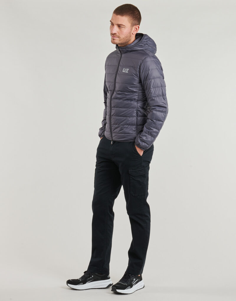 Piumino Emporio Armani EA7 TRAIN CORE ID DOWN LIGHT JACKET HOODIE CC 8NPB24 Grigio Piumini Uomo - 3