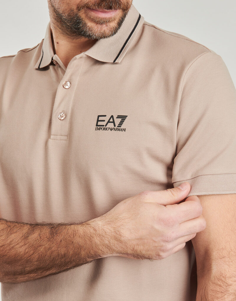Polo Emporio Armani EA7 TRAIN CORE ID POLO 8NPF16 Beige Polo Uomo - 5