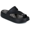 Crocs Getaway Platform Toe Loop Nero Infradito Donna