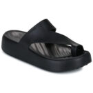 Crocs Getaway Platform Toe Loop Nero Infradito Donna - 1