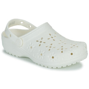 Crocs  Classic Floral Cut Out Clog  Bianco -  Zoccoli Donna