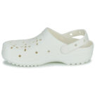 Crocs Classic Floral Cut Out Clog White Women's Clogs - 4