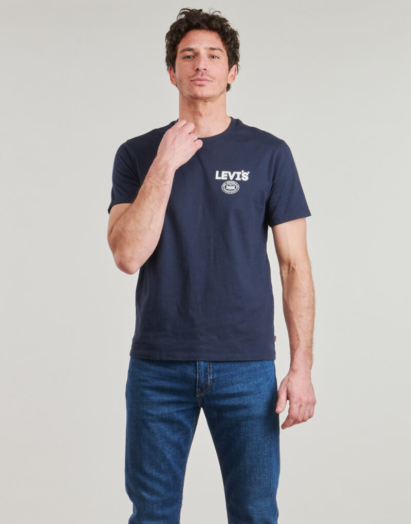 T-shirt Levis GRAPHIC CREWNECK TEE Marine T-shirt maniche corte Uomo - 2