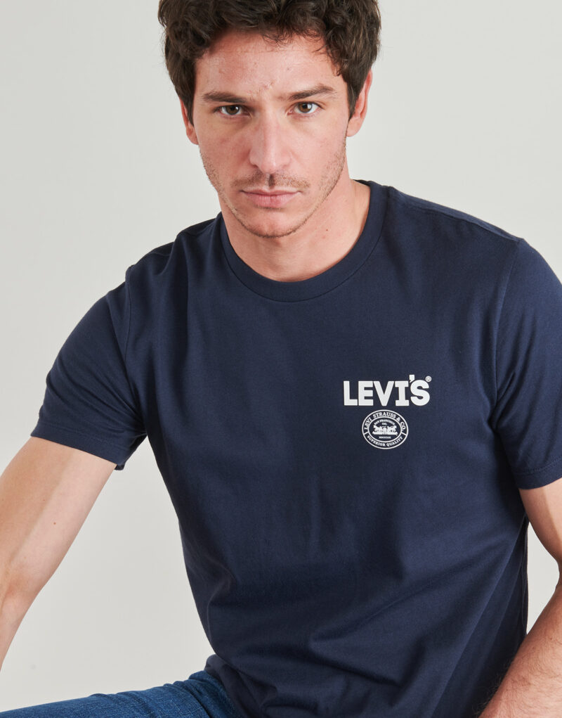 T-shirt Levis GRAPHIC CREWNECK TEE Marine T-shirt maniche corte Uomo - 5