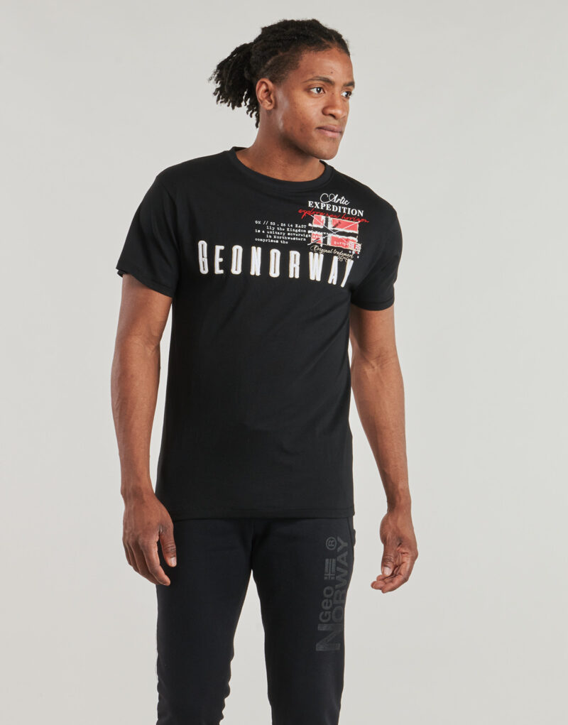 Geographical Norway JASON Black T-shirt Short sleeve T-shirt Men - 2