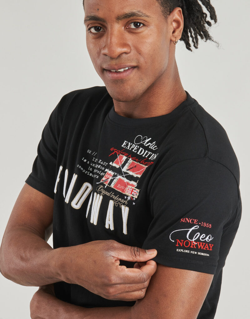 Geographical Norway JASON Black T-shirt Short sleeve T-shirt Men - 5