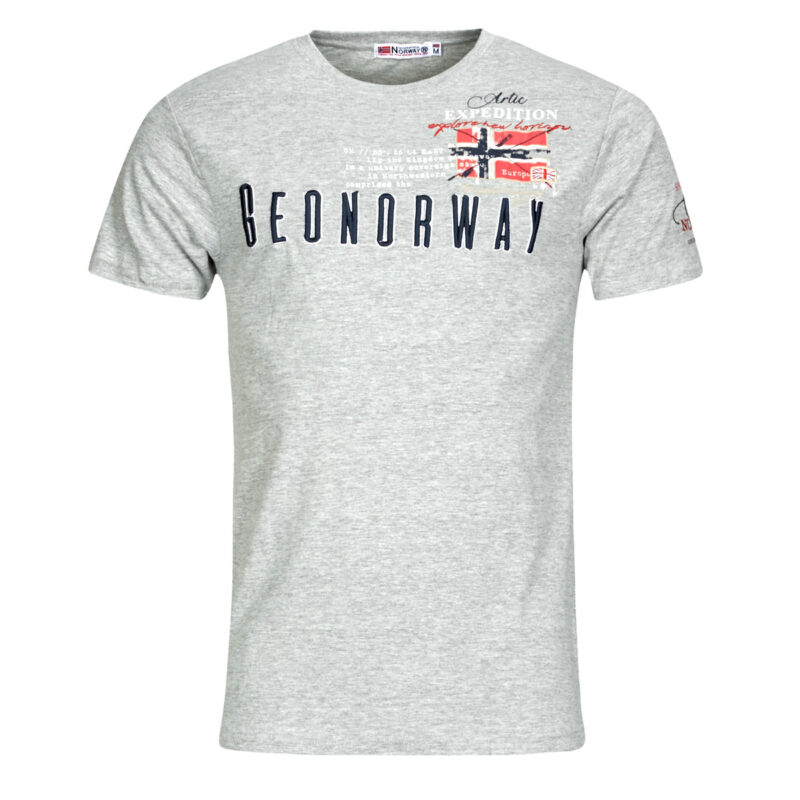 Geographical Norway JASON Grau T-Shirt Kurzarm Herren - 1